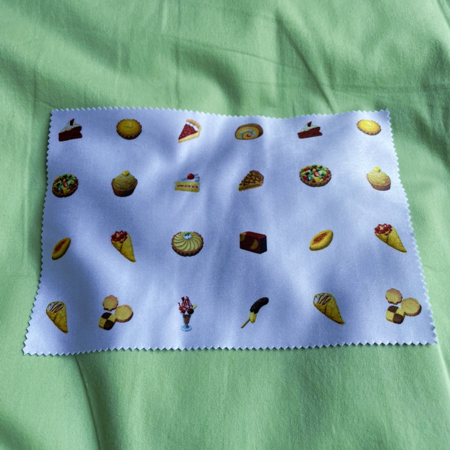 眼鏡拭き「スイーツアイコン」(縦120×横180mm)