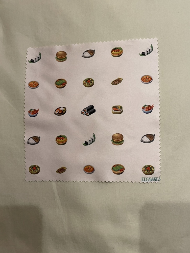 眼鏡拭き「料理」(縦150×横150mm)