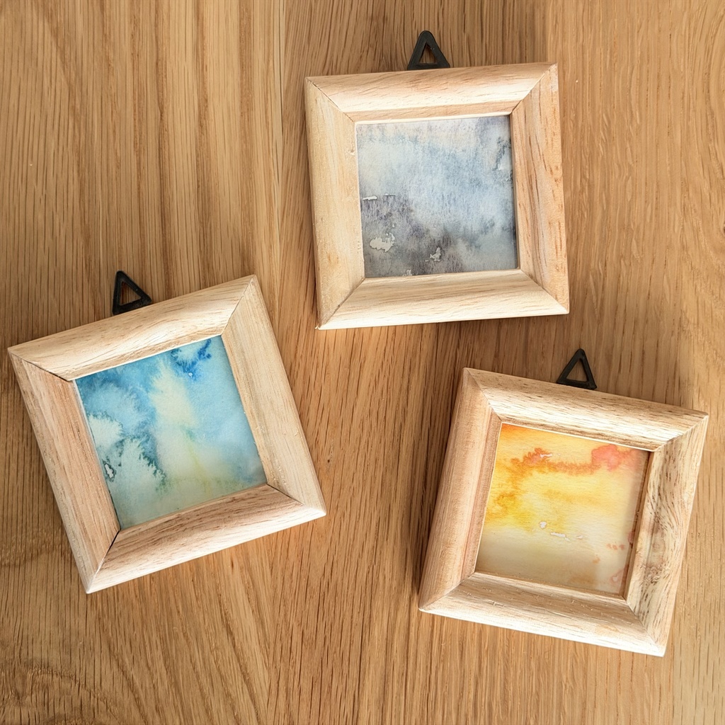 irodamari #1　水彩原画ミニ額装