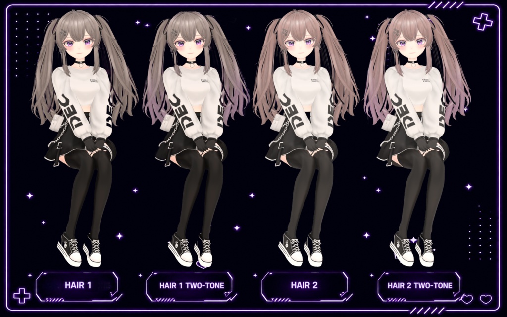 オリジナル3Dモデル「Crua - クルア」