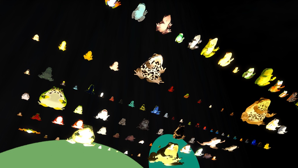 【カエルモデル】100匹カエル ※1匹ずつの販売あり