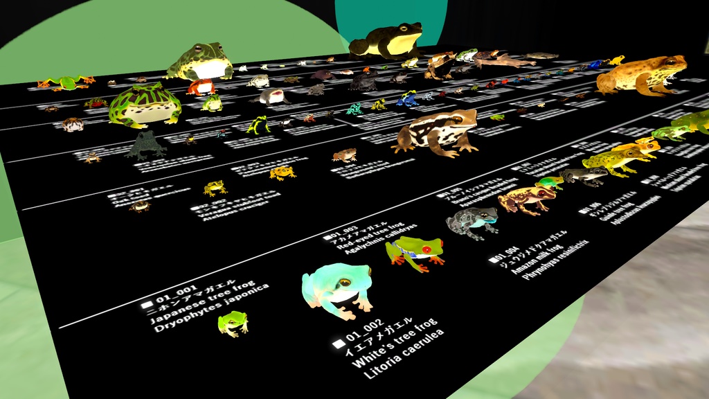 【カエルモデル】100匹カエル ※1匹ずつの販売あり