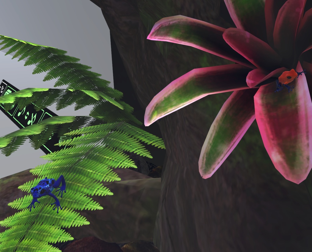 【VirtualFrogTerrarium】ヤドクガエル( Poison dart frogs)