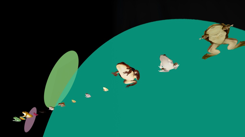 【カエルモデル】第2弾: 13匹カエル ※1匹ずつの販売あり