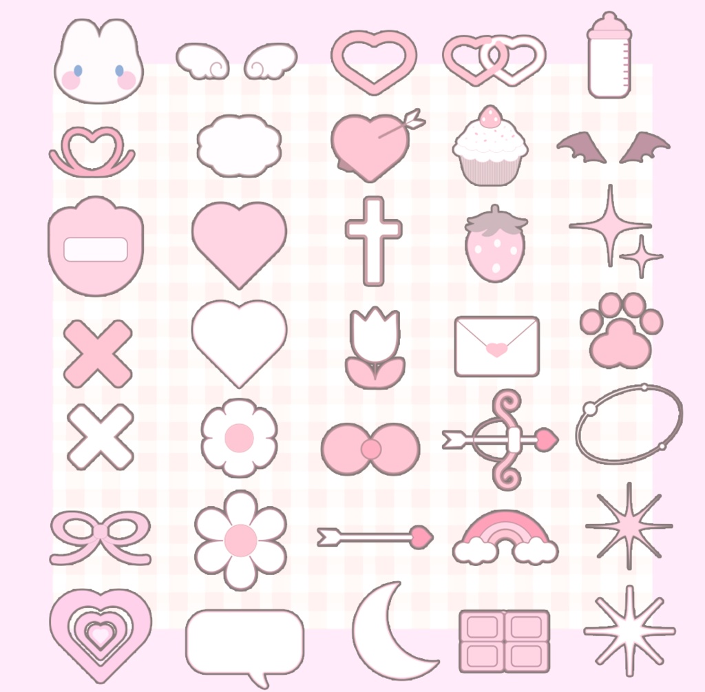 【無料サムネイル付き!】おくだけかわいい小物セット