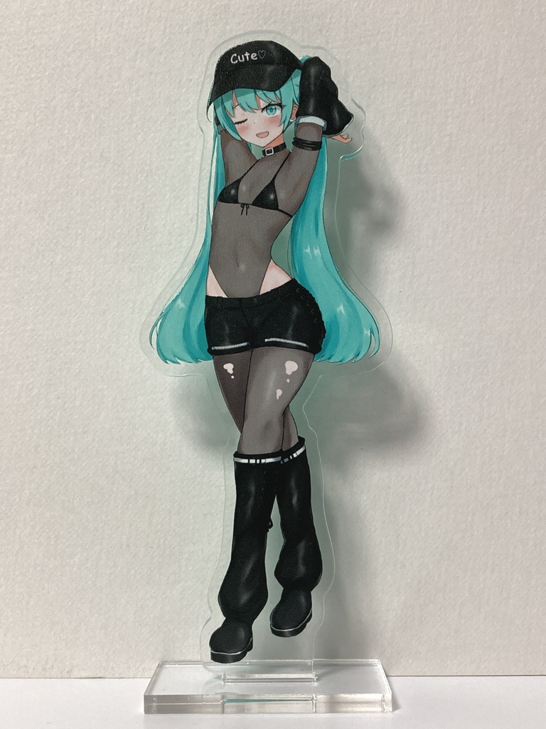 クールな衣装の初音ミク アクリルスタンド