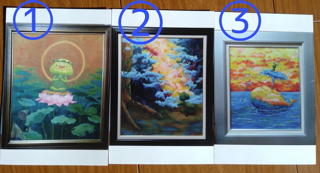 油絵ポストカード