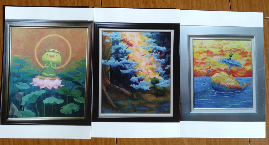 油絵ポストカード