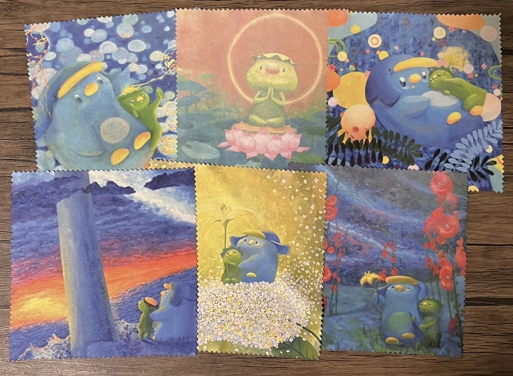 油絵メガネ拭き
