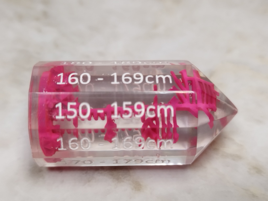 身長ダイス 男/女