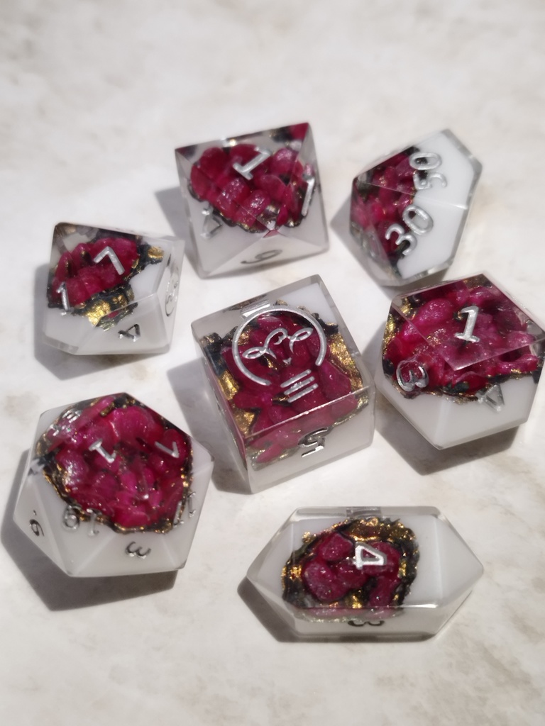 ジオードダイス【柘榴】