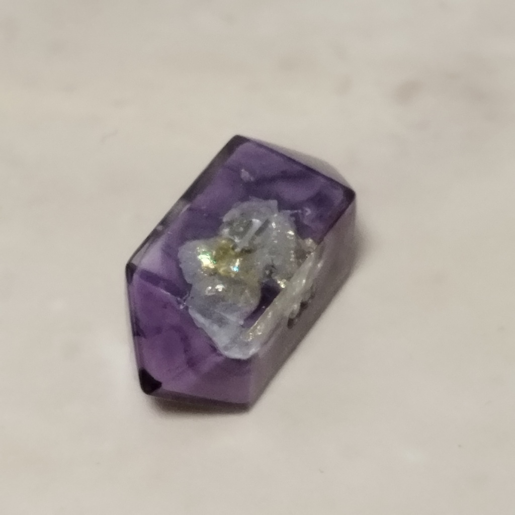 ジオードダイス8個セット【紫金剛】