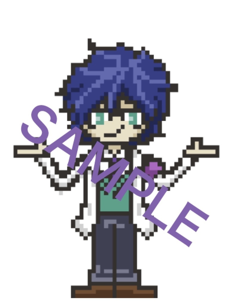 ドット絵アクリルキーホルダー(レオス)