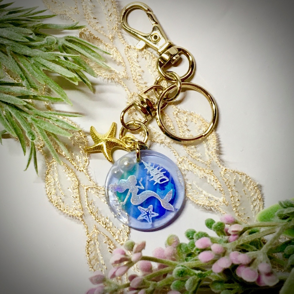 人魚のキーホルダー