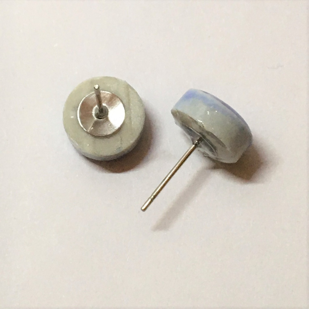 丸タイルのピアス(サージカルステンレス)