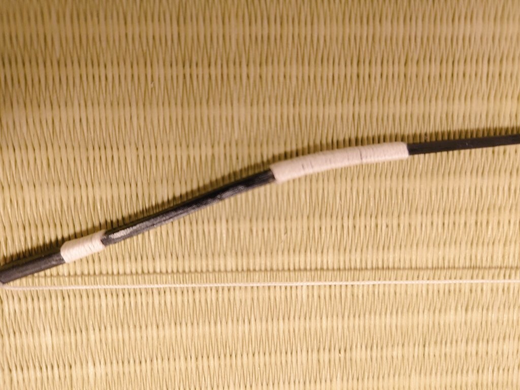 ミニチュア弓　黒　19cm