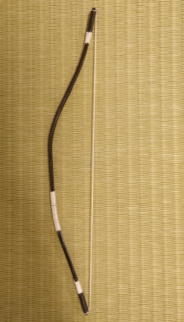 ミニチュア弓　黒　19cm
