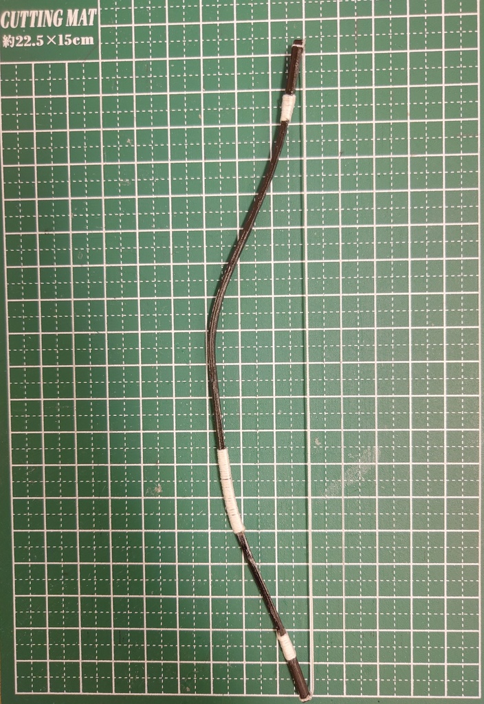 ミニチュア弓　黒　19cm