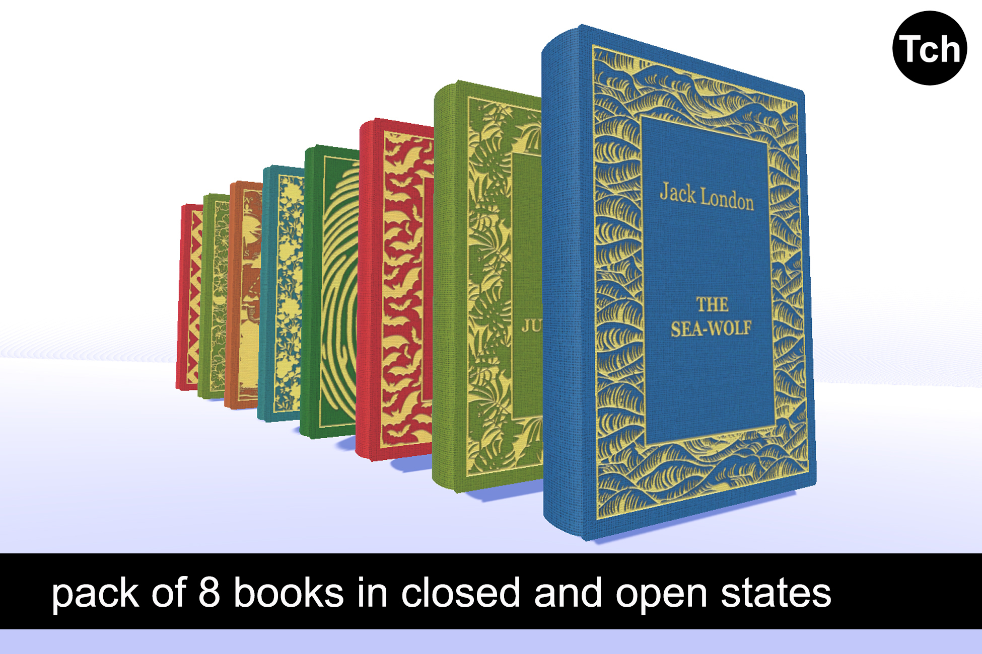 Book Model Unity 3D Сlassic books pack (Unity asset) || 3D クラシックブックパック (Unityアセット ...