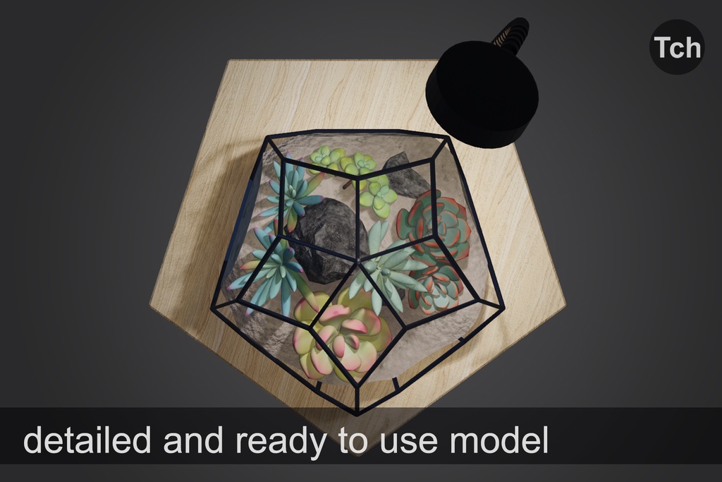 3D Florarium with succulents || 3D 多肉植物を使ったフローラリウム