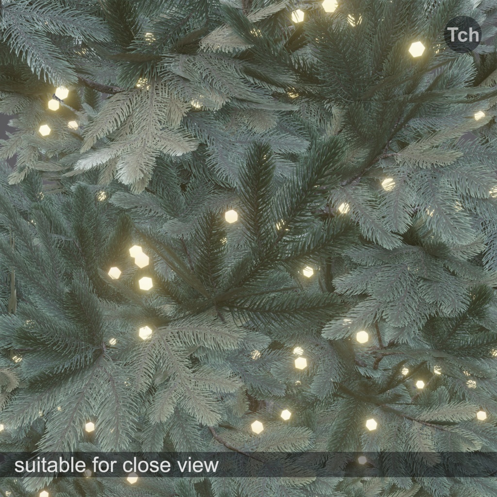 Christmas tree blue (3D) | 青色のクリスマス ツリー (3D)
