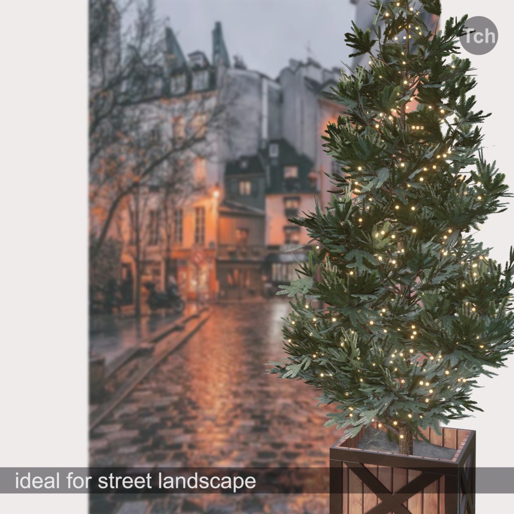 Christmas tree green (3D) | 緑色のクリスマス ツリー (3D)