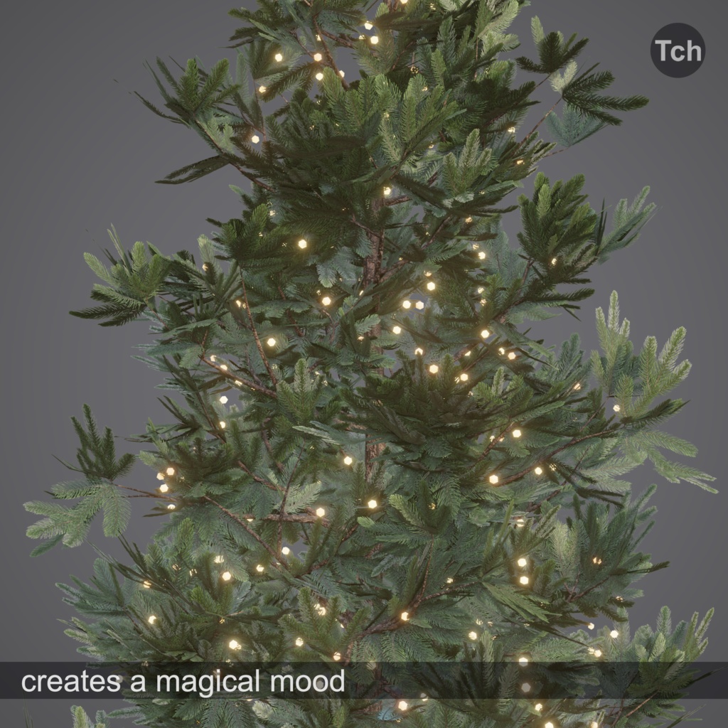 Christmas tree green (3D) | 緑色のクリスマス ツリー (3D)
