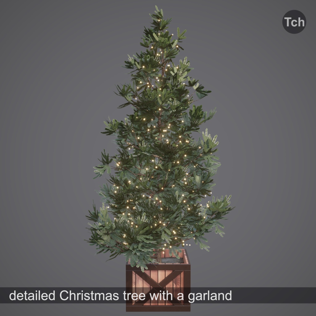 Christmas tree green (3D) | 緑色のクリスマス ツリー (3D)