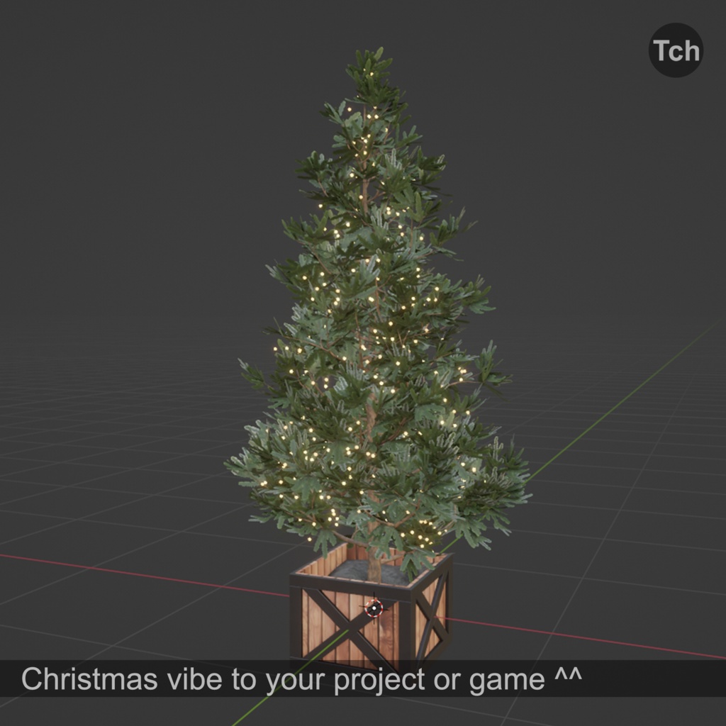 Christmas tree lettuce (3D) | レタス色のクリスマス ツリー (3D)