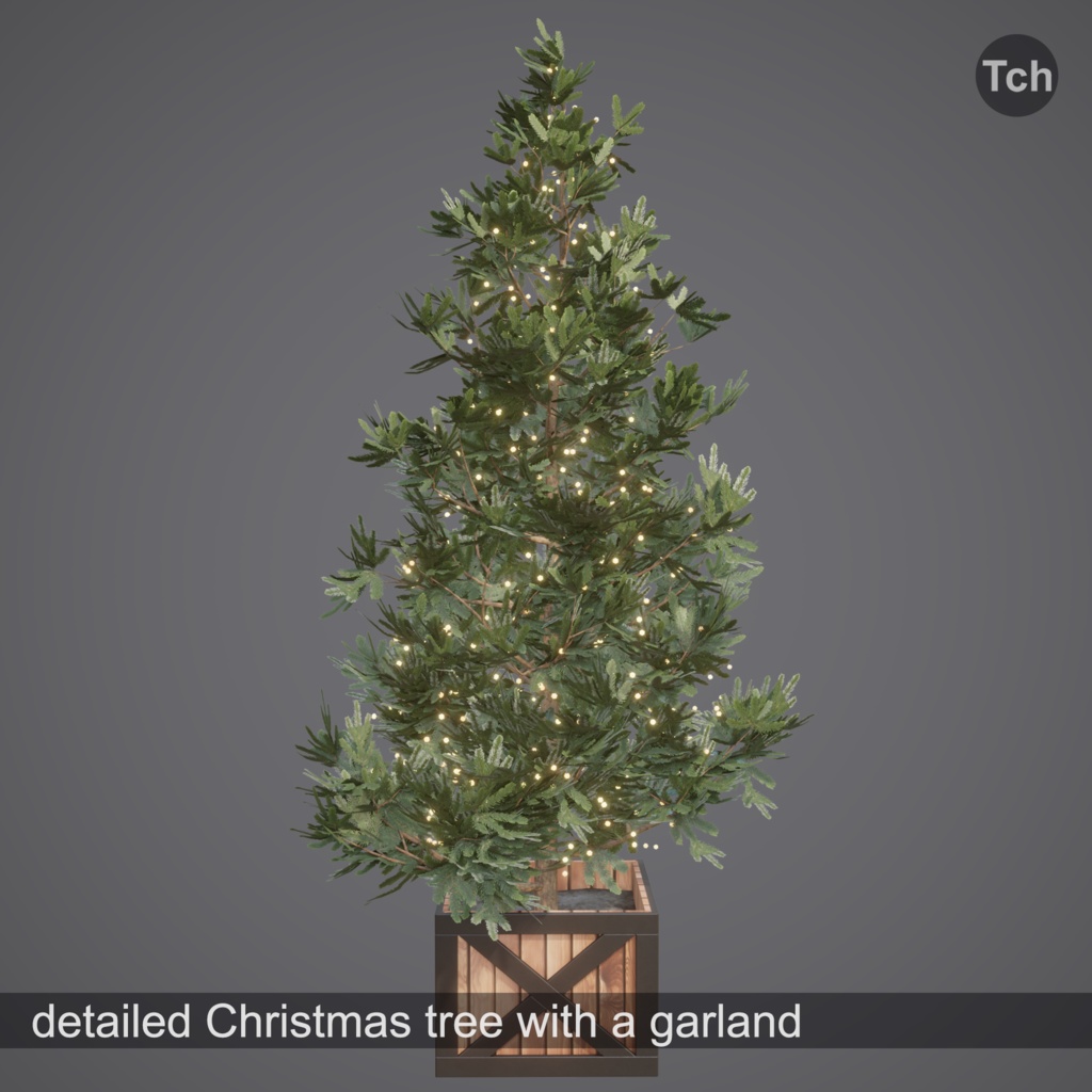 Christmas tree lettuce (3D) | レタス色のクリスマス ツリー (3D)