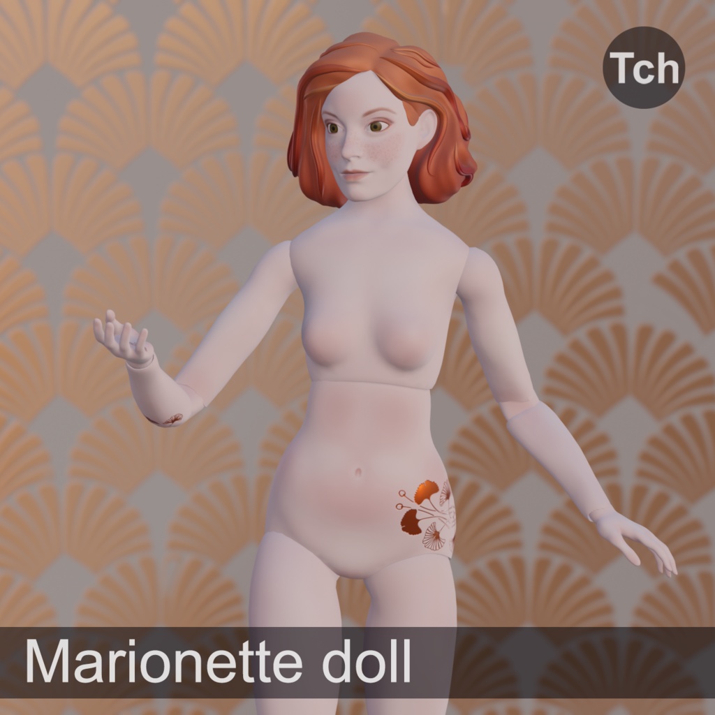 Marionette doll (3D with armature) || マリオネット 人形（アーマチュア付き3D）
