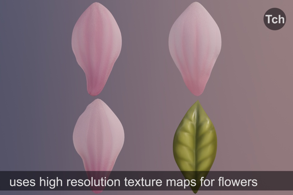 Pink magnolia tree (3D) || マグノリアピンク(3D)