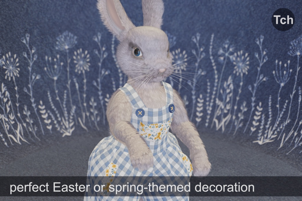 Mr White Bunny in an outfit (3D) || アウトフィットを着た白ウサギさん(3D)