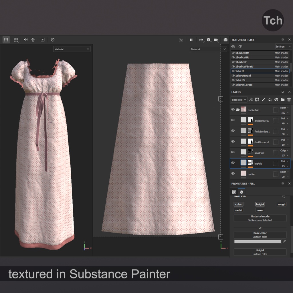 Empire lace dress (3D) | エンパイアレースドレス(3D)