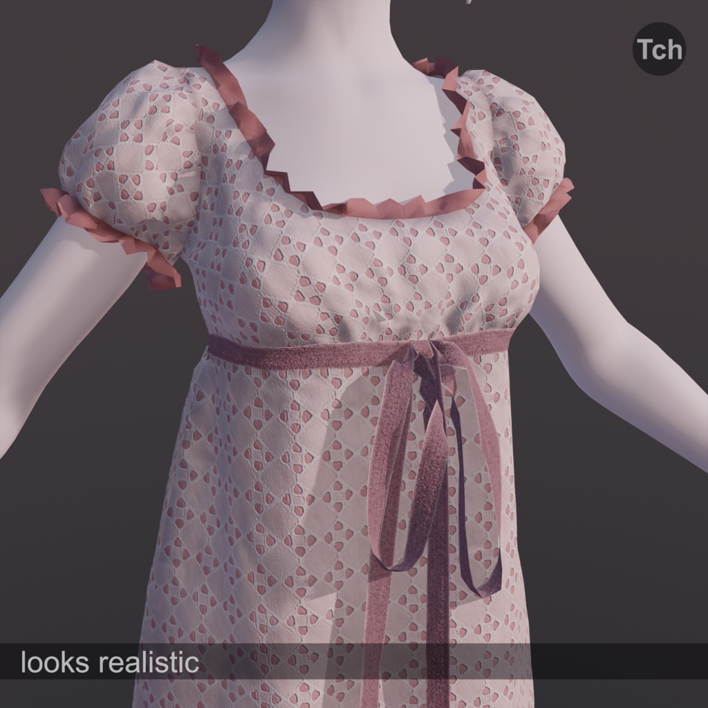 Empire lace dress (3D) | エンパイアレースドレス(3D)