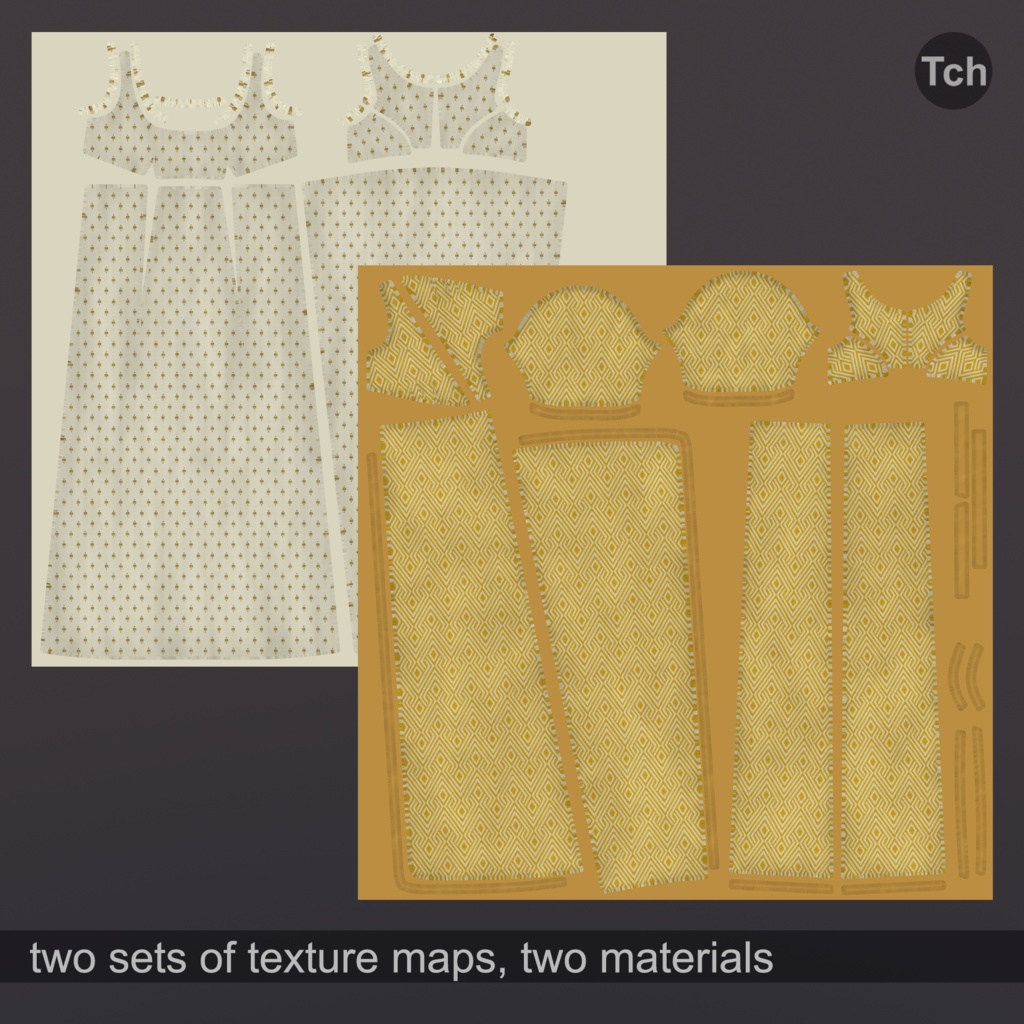 Empire cape dress (3D) | エンパイアケープドレス(3D)