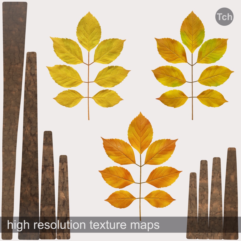 Yellow fall bouquet (3D) | 黄色い秋の花束(3D)