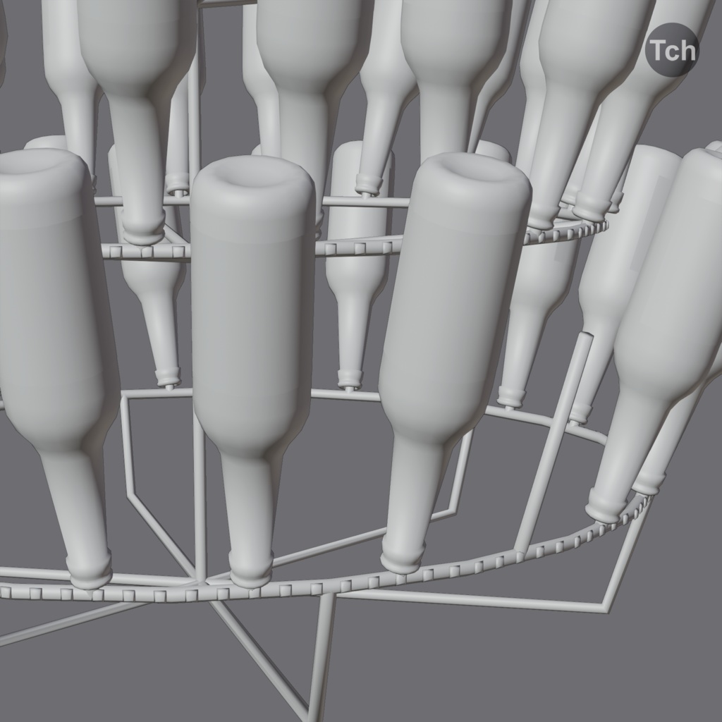 Christmas tree made of bottles (3D) | ビンで作られたクリスマスツリー(3D)