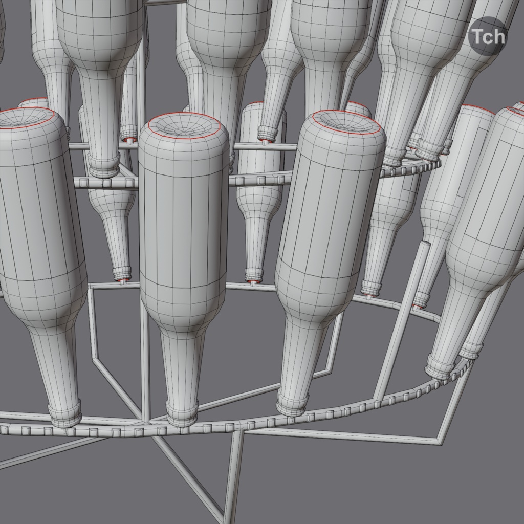 Christmas tree made of bottles (3D) | ビンで作られたクリスマスツリー(3D)