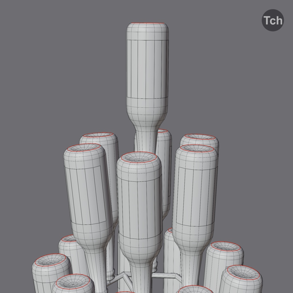 Christmas tree made of bottles (3D) | ビンで作られたクリスマスツリー(3D)