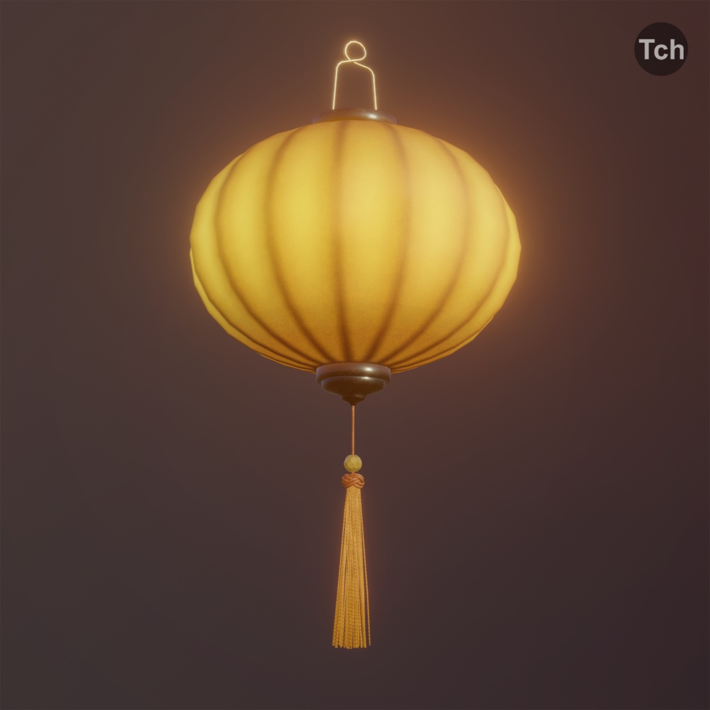 Asian silk lanterns (3D) | アジアのシルクランタン(3D)
