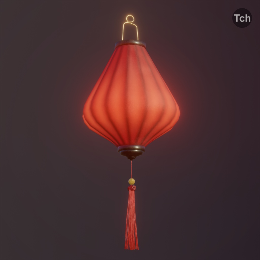 Asian silk lanterns (3D) | アジアのシルクランタン(3D)