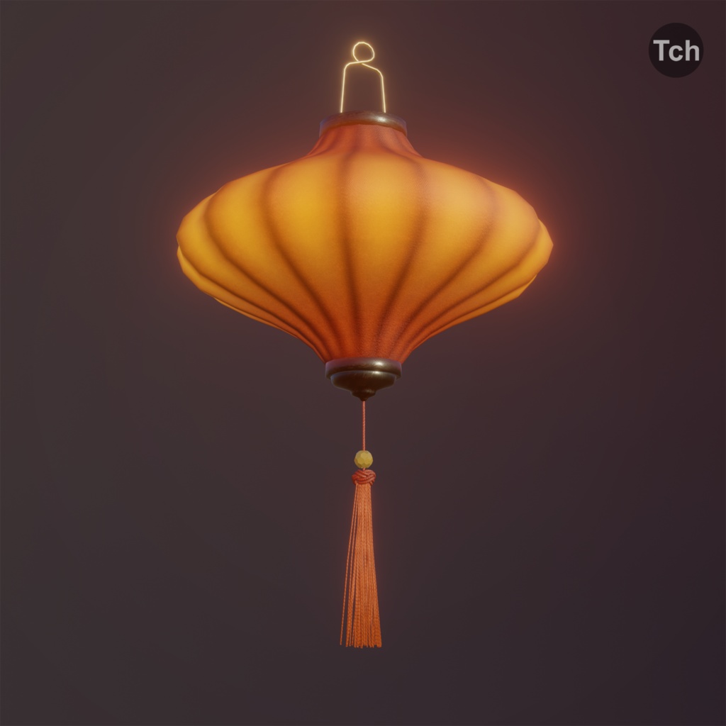 Asian silk lanterns (3D) | アジアのシルクランタン(3D)