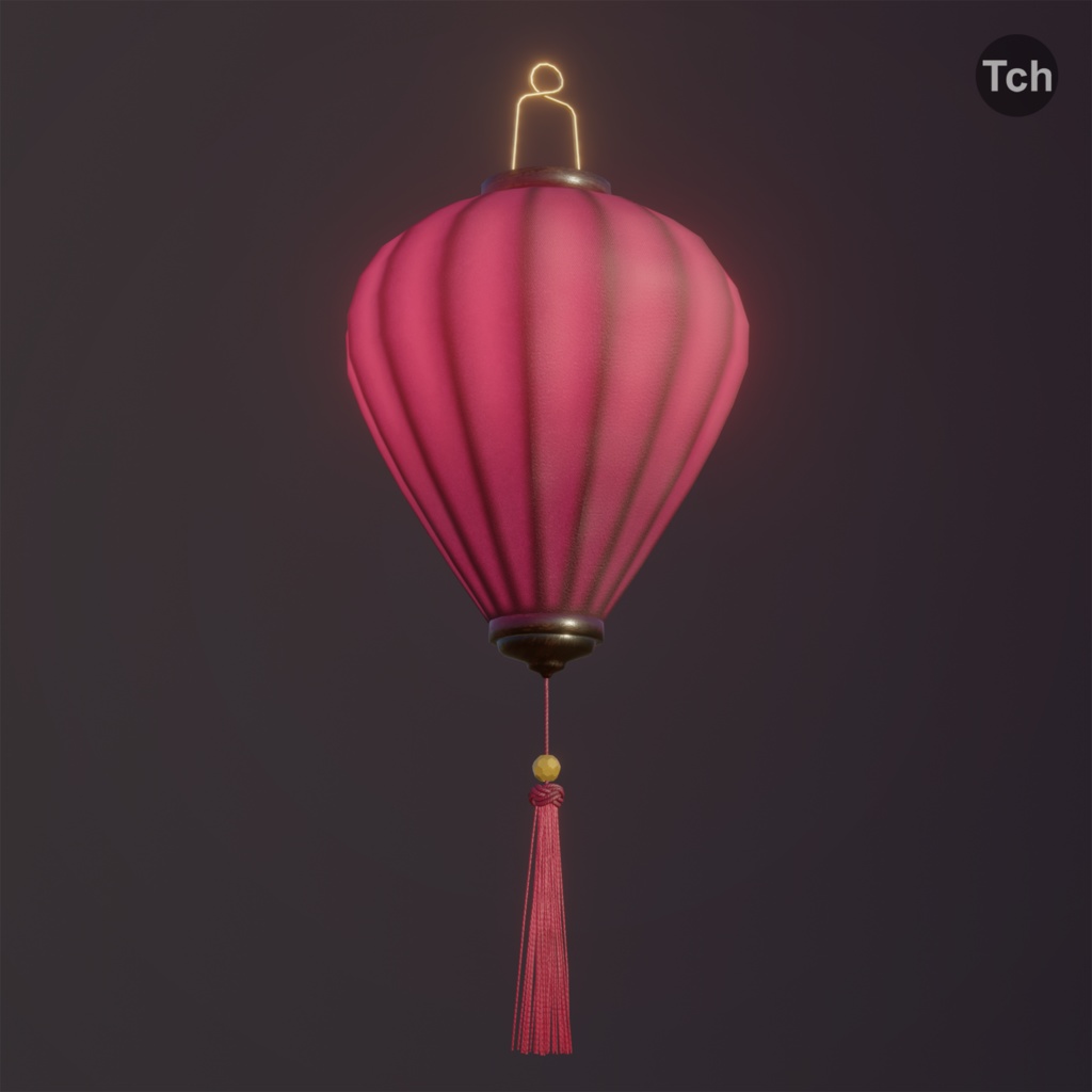 Asian silk lanterns (3D) | アジアのシルクランタン(3D)