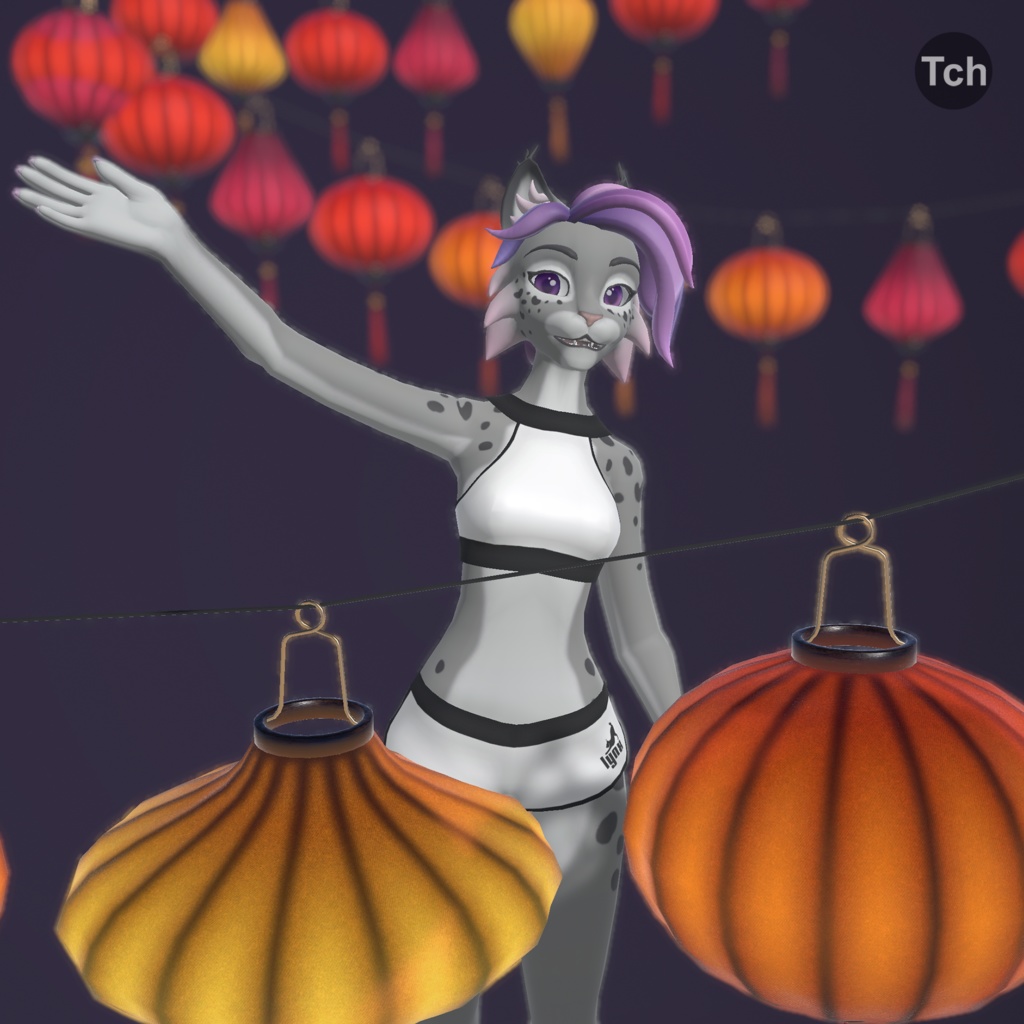 Asian silk lanterns (3D) | アジアのシルクランタン(3D)