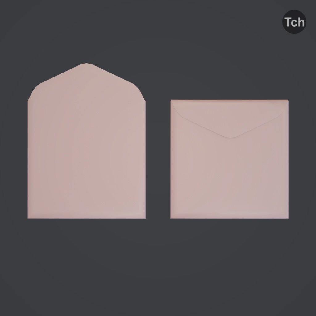 Asian red New Year envelopes (3D) | アジアの赤いお年玉封筒(3D)