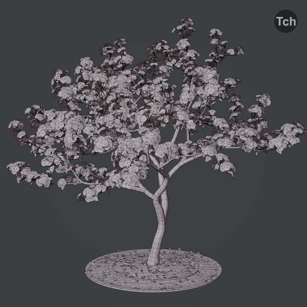 Spring tree (3D) | 春の木 (3D)