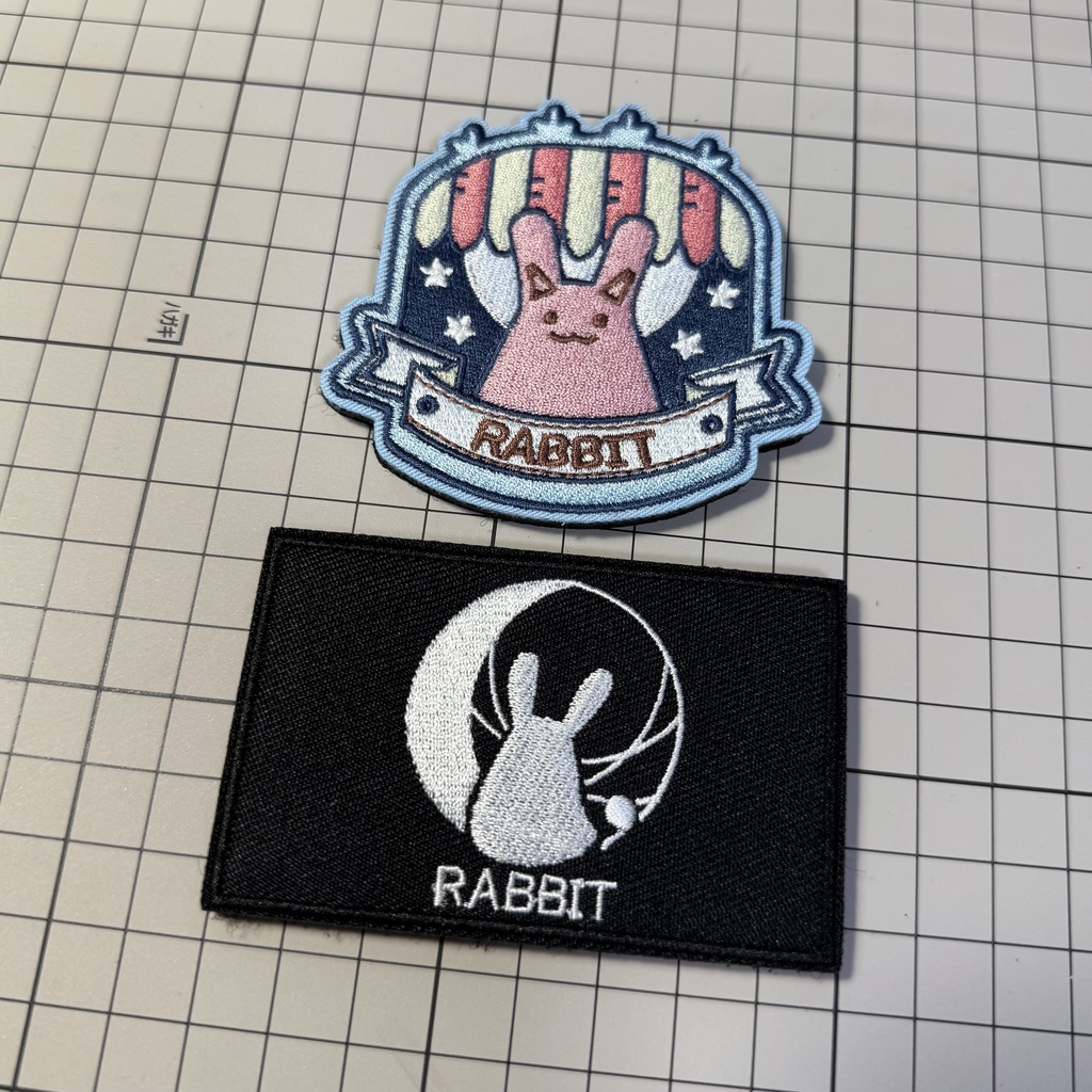 【ブルアカ】SRT特殊学園 RABBIT小隊 刺繍ベルクロワッペン（2種） / ブルーアーカイブ 同人グッズ