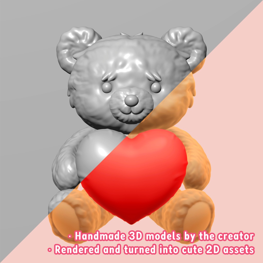 VTuber向け 投げ物アセット | Love & Celebration Pack | カワイイ配信装飾 | Twitch Integrated Throwing System