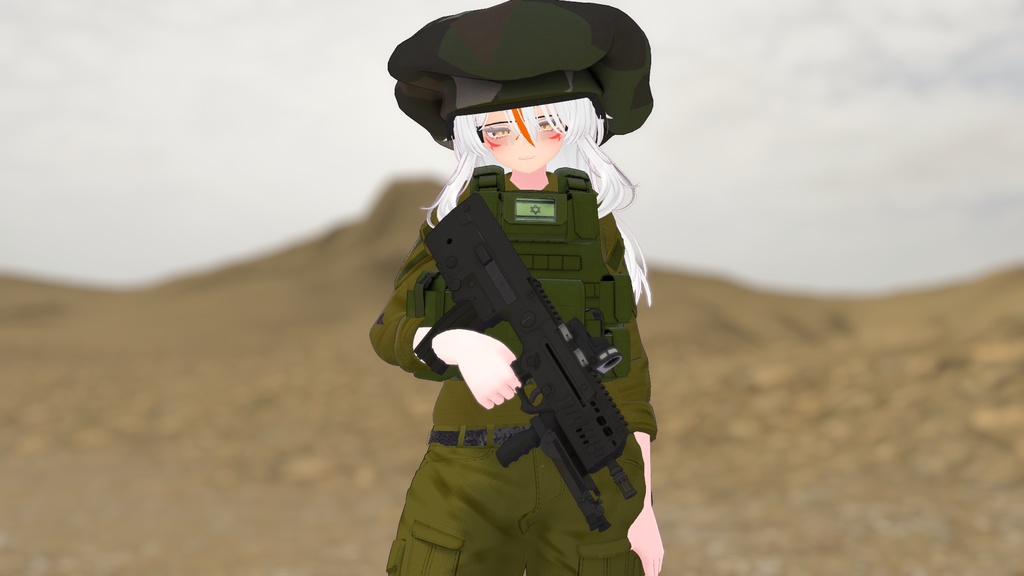 マイクロ・タボール( X-95 ) ミツネフェット&プレートキャリア装備セット